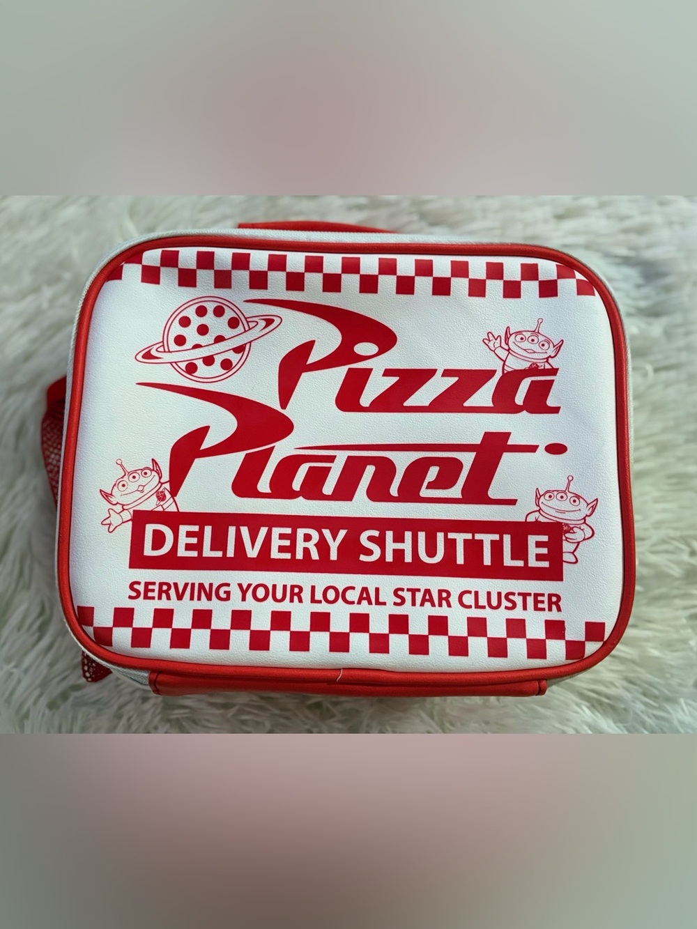 Loungefly Disney Pixar Toy Story Pizza Planet Alien Lunchbox Lunch Bag Leather